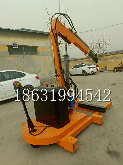 科尔沁右翼中旗自卸车厢随车吊 自制轮式四不像起重机 四驱平板吊 5吨 贵盛